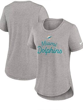 The Nike Tee Tri-blend NFL Women’s Miami Dolphins Football T-Shirt  NWT Small